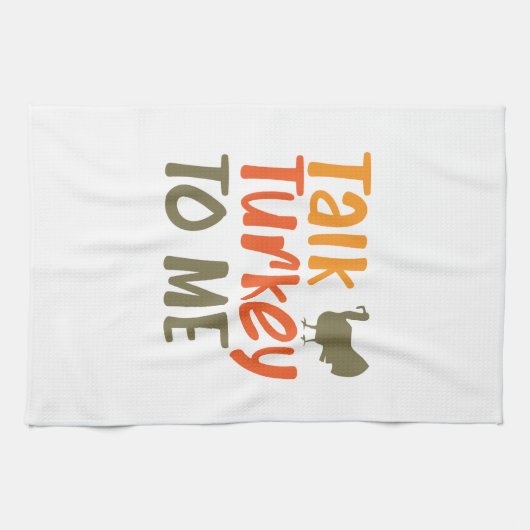 Praat Turkije met me keukenhanddoek (Horizontaal)