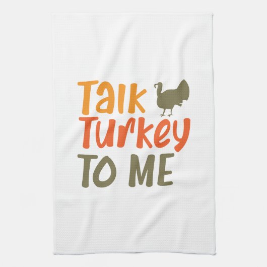 Praat Turkije met me keukenhanddoek (Verticaal)