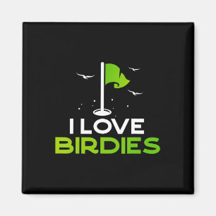 Praat Vogeltje Met Me Grappig Golf Punt Cadeau Ik Magneet