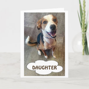 PRAATHOND VOOR ONZE DOCHTER OP JE VERJAARDAG KAART