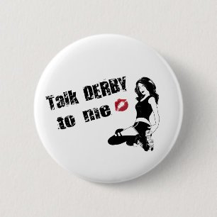 praatje derby tegen me ronde button 5,7 cm