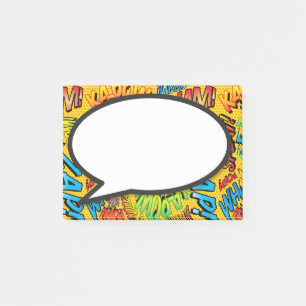 Praatwolk Pret Kleurrijk Stripboek Post-it® Notes
