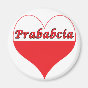Prababcia Poland Heart Magneet