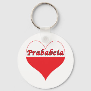 Prababcia Poland Heart Sleutelhanger