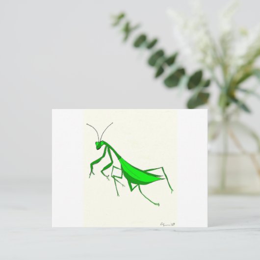 Prabying Mantis Products Briefkaart (Staand voorkant)