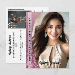 Pracht Autograaf Prentbrief Sparkle Kaart Prachten