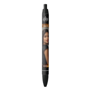 Pracht Autografeerpen Goud Glitter Foto Prachten Zwarte Inkt Pen