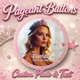 Pracht Button Pin | Foto met Glitter Achtergrond