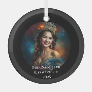 Pracht Koningin Glas Kerst Ornament