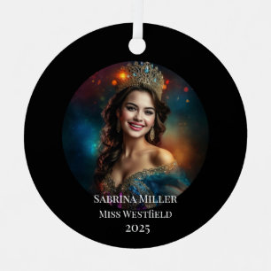 Pracht Koningin Metaal Kerst Ornament