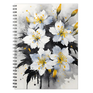 Pracht van de Sneeuw - Waterverf bloemen Notitieboek