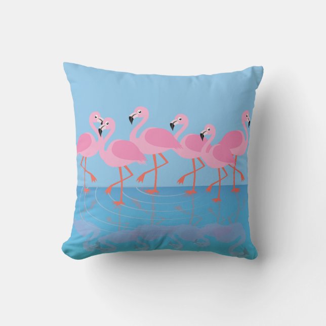 Pracht van flamingo's kussen (Voorkant)