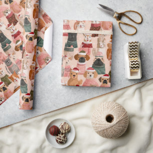 prachteig ontwerp van dieren cadeaupapier