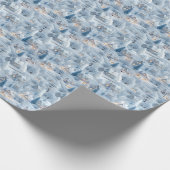 Prachtig 3D feestelijk kerstdorp Cadeaupapier (Hoek)