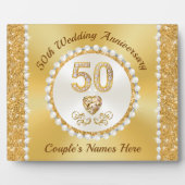 Prachtig, 50e Verjaardag Plaquette Persoonlijk Fotoplaat (Voorkant)