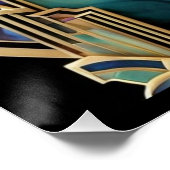 Prachtig Abalone Art Deco Poster. Perfect Poster (Hoek)