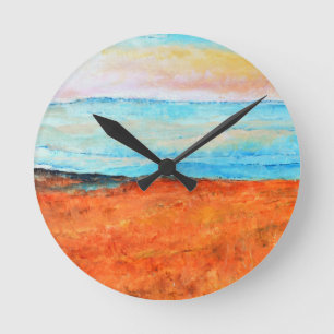 Prachtig Abstract Sinaasappel voor het verven van Ronde Klok