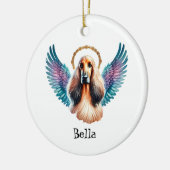 Prachtig Afghaans hondenmonument Keramisch Ornament (Links)