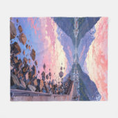 Prachtig Alaska landschap Fleece Deken (Voorkant (Horizontaal))