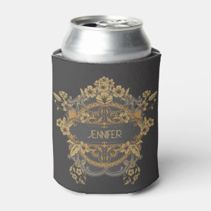 Prachtig Art Nouveau design met bloemen Blikjeskoeler