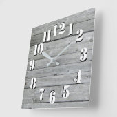 Prachtig, authentiek, uitziend hout vierkante klok (Hoek)