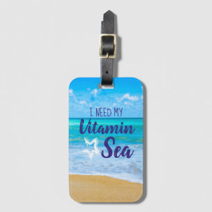 Prachtig Beach-vitamine-Zee Bagagelabel