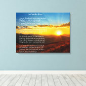 Prachtig begrafenislofrede gedicht canvas afdruk (Insitu (Houten vloer))