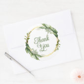 Prachtig blauw dank u stickers (Envelop)