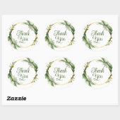 Prachtig blauw dank u stickers (Vel)