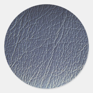 Prachtig blauw leer ronde sticker