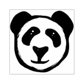 Prachtig blauw Panda Beer Rubberstempel (Afrduk)