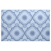 Prachtig blauw Quatrefoil Stof (Fat Quarter)