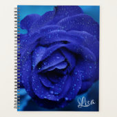 Prachtig blauw Roos Planner (Voorkant)
