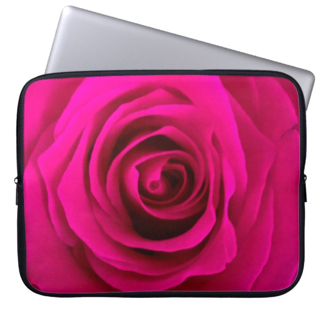 prachtig blauw skygrafisch decor, achtergrond, moo laptop sleeve (Voorkant)