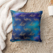 Prachtig Blauwe Zeemeermin Glitter Ontwerp - Kussen (Deken)