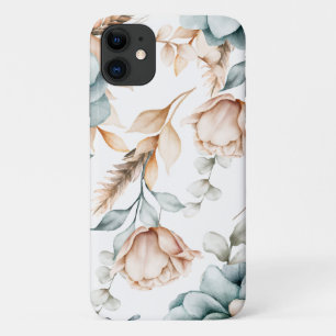 Prachtig bloemennaadloos patroon met  iPhone 11 hoesje