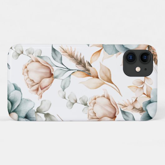 Prachtig bloemennaadloos patroon met Case-Mate iPhone case (Achterkant (horizontaal))
