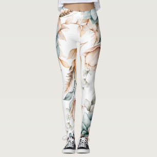 Prachtig bloemennaadloos patroon met  leggings