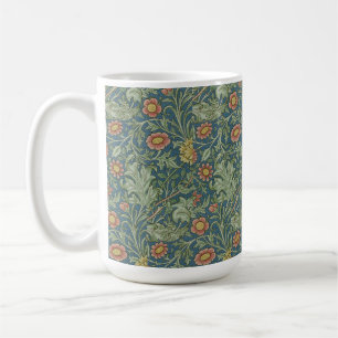 Prachtig bloemenpatroon William Morris Green Pink Koffiemok
