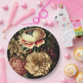 Prachtig  bloemstuk papieren bordje (Feest)