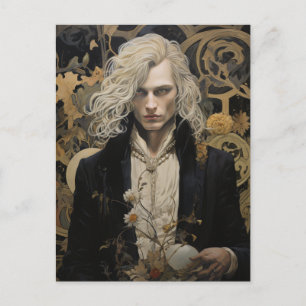 Prachtig blond Man Briefkaart