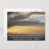 Prachtig boeddhistisch citaat met inspirerend foto briefkaart (Voorkant / Achterkant)