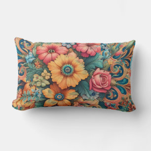Prachtig boeket bloemen kussen