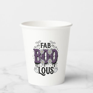 Prachtig Boo Halloween Vintage Geest Shirt Ontwerp Papieren Bekers