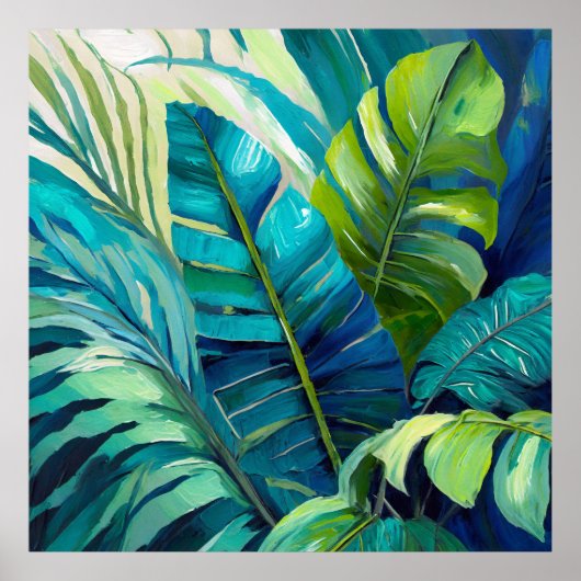 Prachtig, Botanisch, Monstera Triptiek Poster (Voorkant)