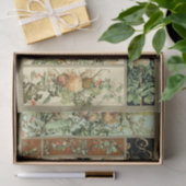 Prachtig botanisch weefselpapier tissuepapier (Geschenk)