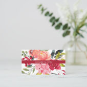 Prachtig Bright Floral Visitekaartje (Staand voorkant)