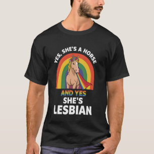 Prachtig Cartoon Paard met Regenboog T-shirt