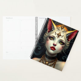 Prachtig Cat Fairy portret Planner