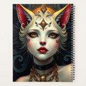 Prachtig Cat Fairy portret Planner (Achterkant)